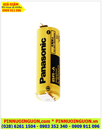 Panasonic BR-A (chân thép 3 chấu hàn); Pin nuôi nguồn Panasonic BR-A lithium 3v 1800mAh _Xuất xứ Nhật